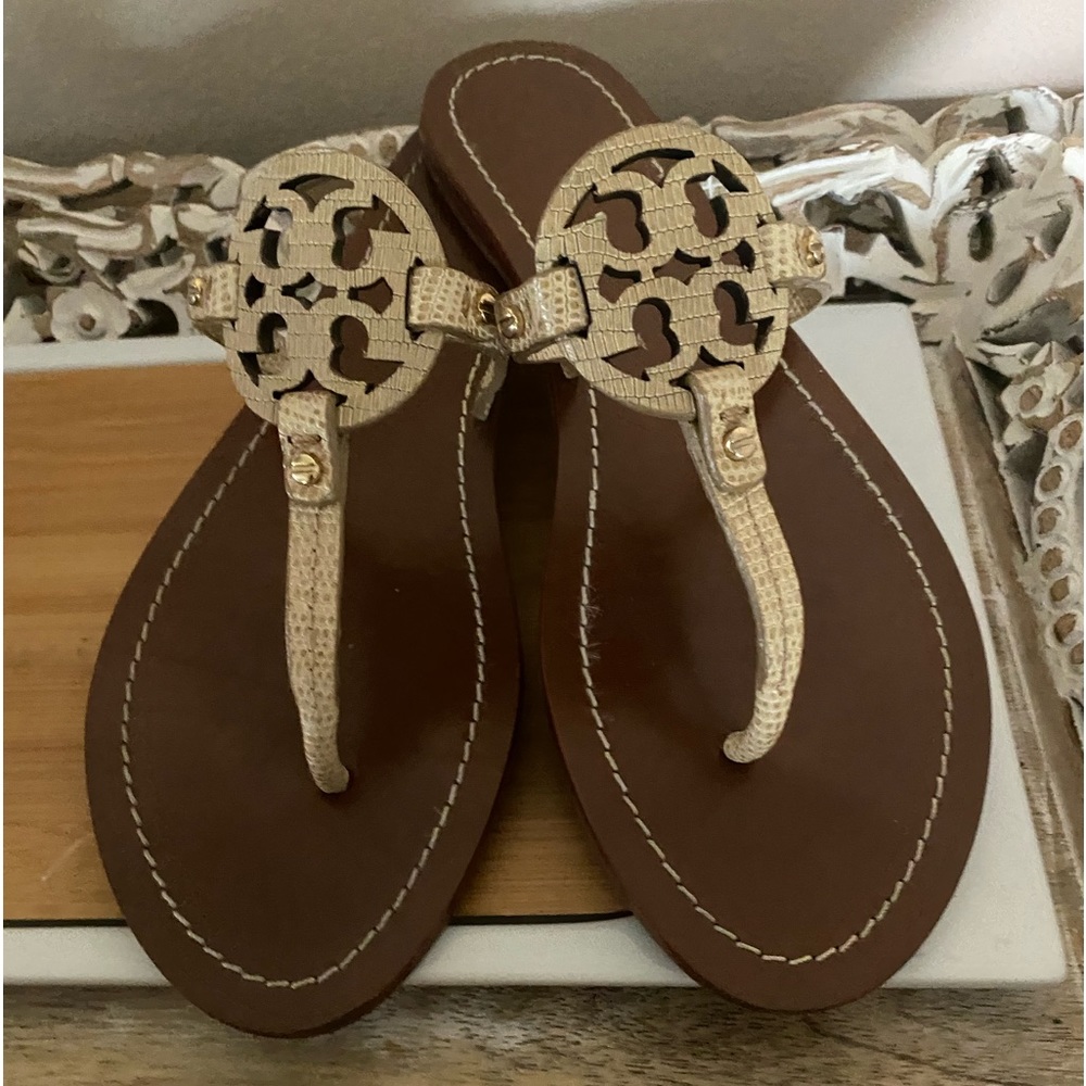 Tory Burch mini Miller beige leather